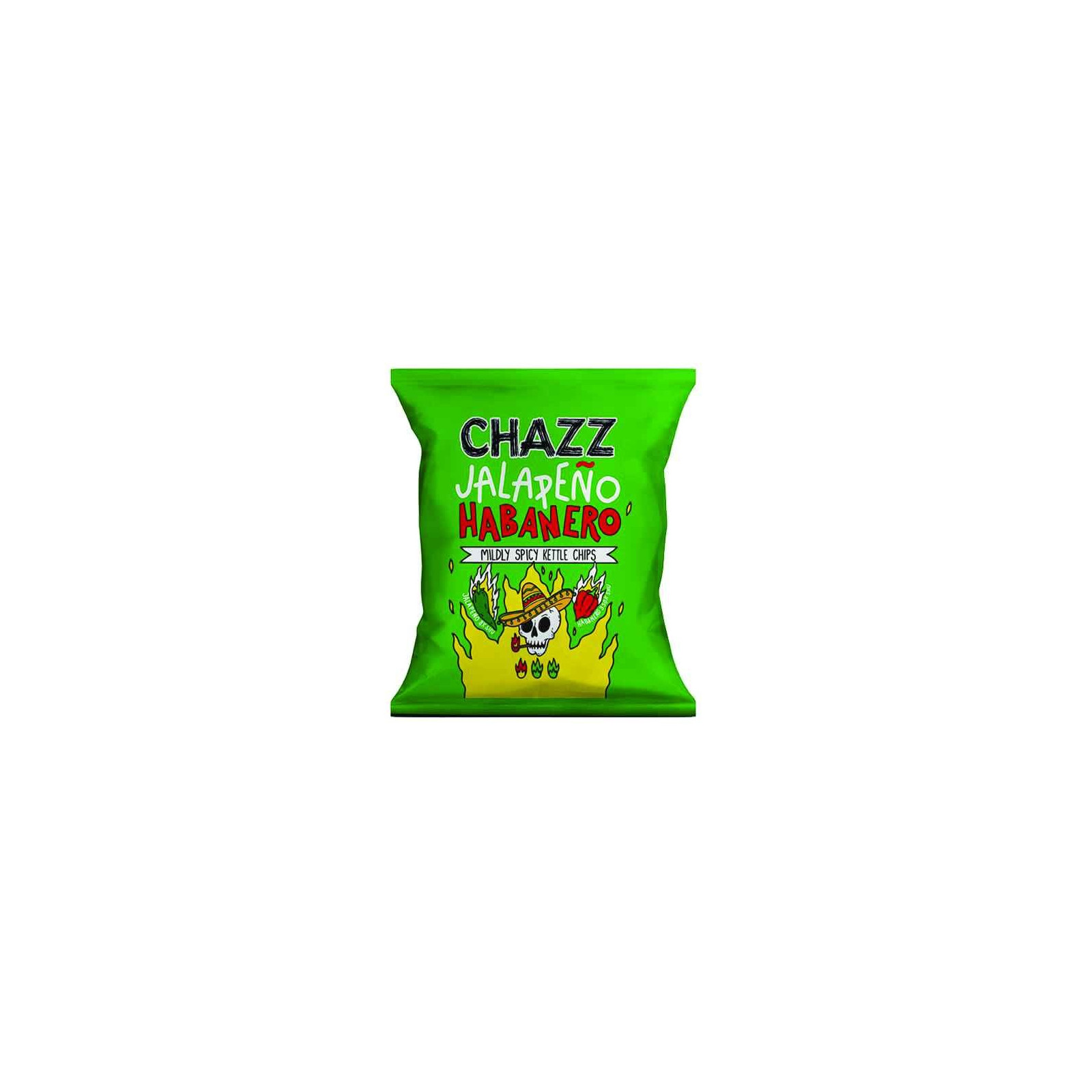 Chazz Potato Chips Jalapeno Habanero Pepper (50 g) - - SNACK - td-toys.it