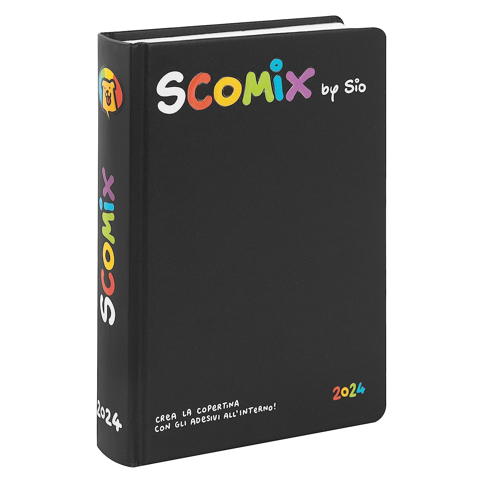 AGENDA 16M MEDIUM COMIX SCOTTECS BY SIO BLACK - FRANCO COSIMO PANINI - SCOLASTICO - td-toys.it