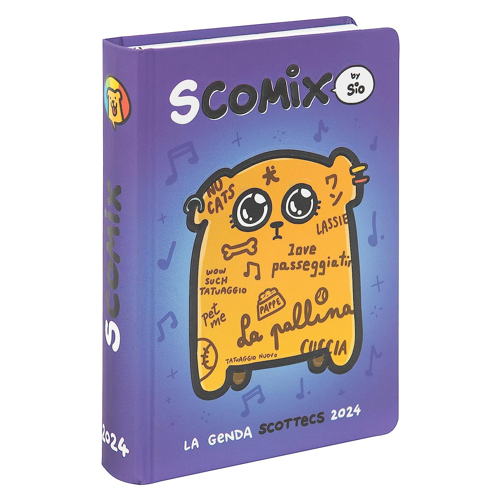 AGENDA 16M MEDIUM COMIX SCOTTECS BY SIO BAU - FRANCO COSIMO PANINI - SCHOOL - td-toys.it