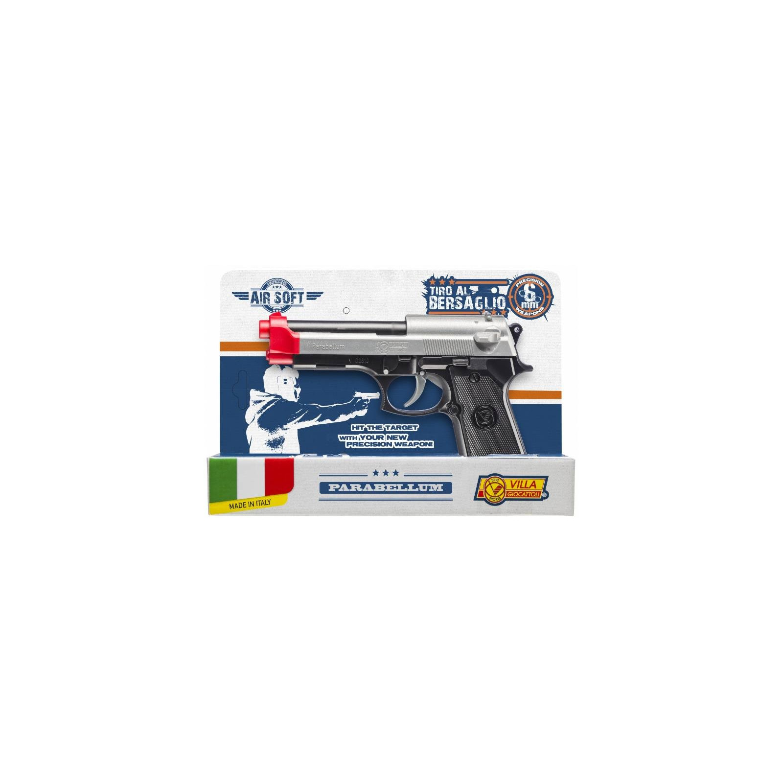 PISTOLA PARABELLUM SILVER CAL. 6 mm.-CHILD