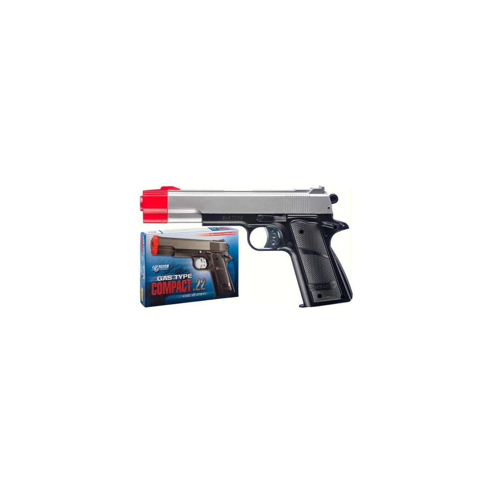 Pistola Giocattolo gas Type Compact .22 Cal. 6 mm Villa Air-soft 1/1 Scale  E131