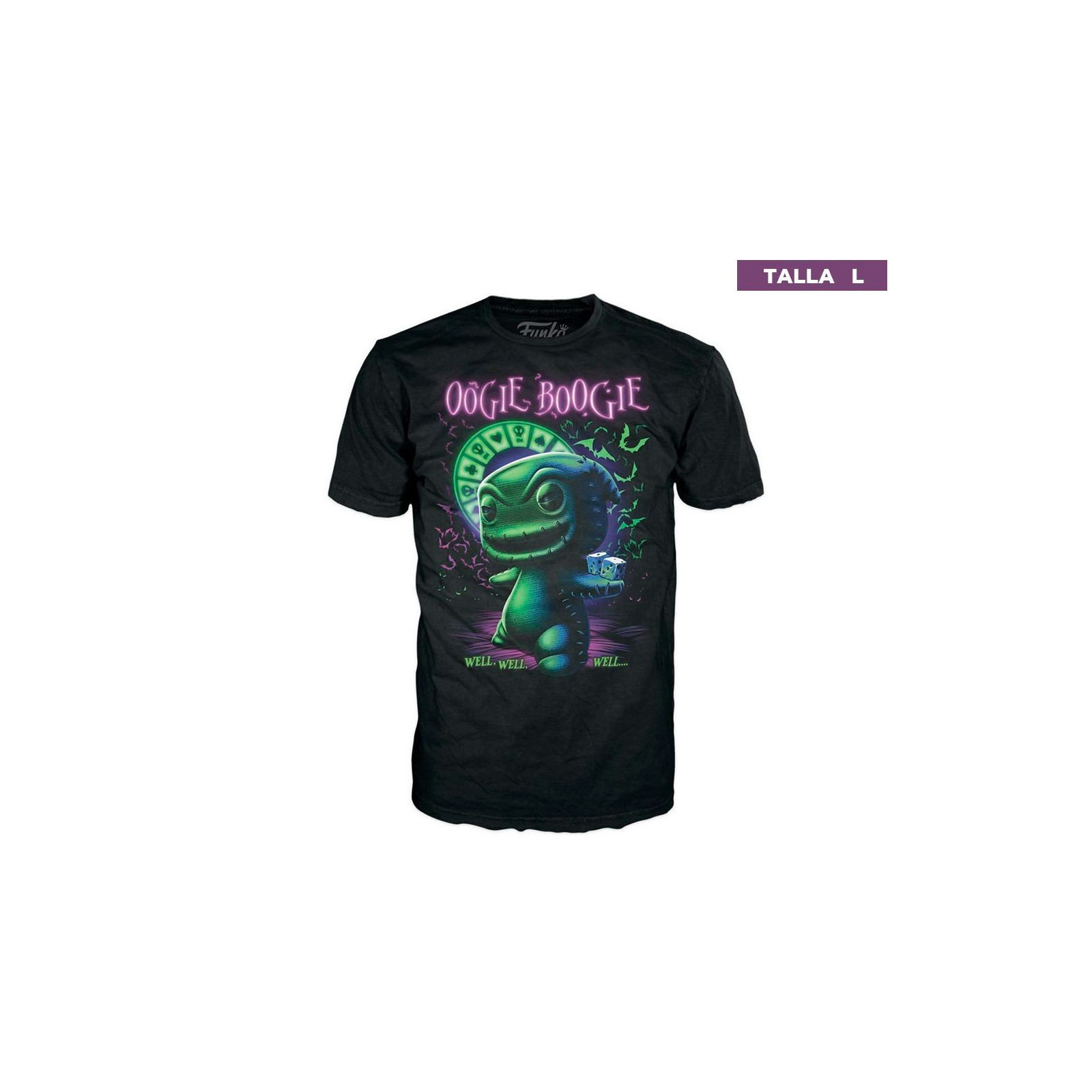 Funko POP! Tees: Nightmare Before Christmas - Oogie Boogie T-Shirt tg L - FUNKO POP! - T-SHIRTS - td-toys.it