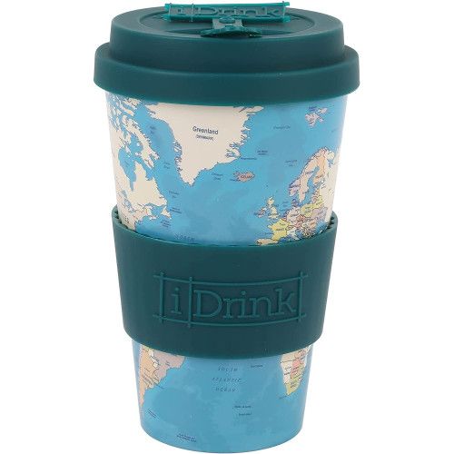 TAZZA IN RPET BLUE MAP 435 ML La RPET Cup iDrink è realizzata in