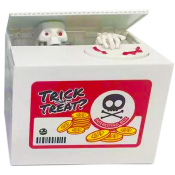 SALVADANAIO SKULL IN PLASTICA - I-TOTAL - Piggy banks - td-toys.it