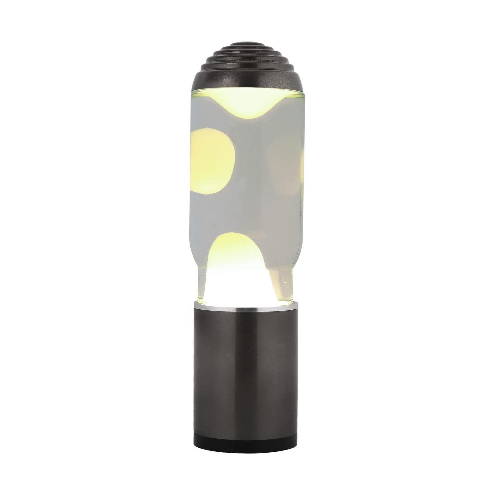 LAMP ADA CON BASE GRIGIO SCURO, LIQUIDO TRASPARENTE/CERA BIANCA - I-TOTAL - LAMP - td-toys.it