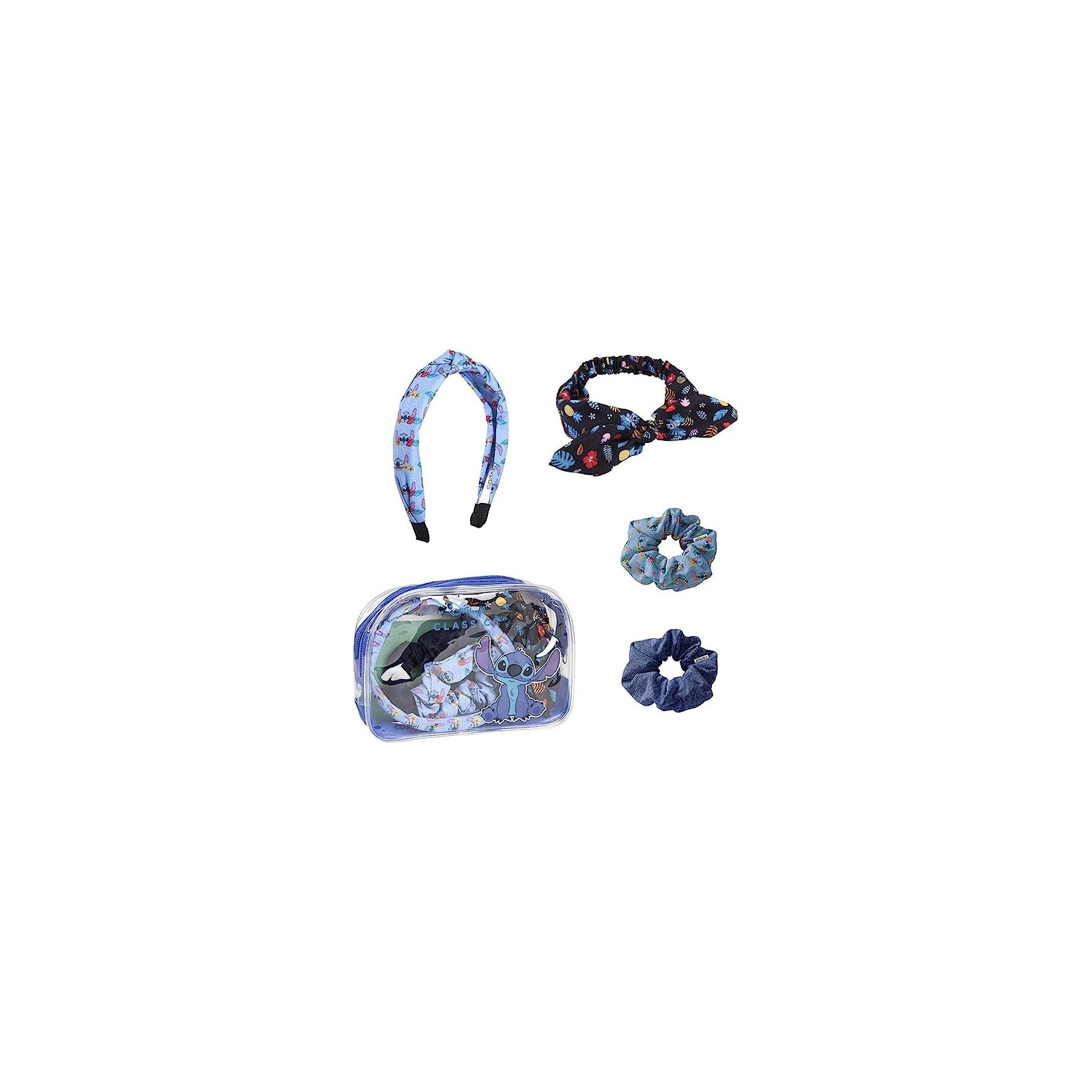 SET ACCESSORI CAPELLI 4 Pezzi STITCH-ACCESSORIES