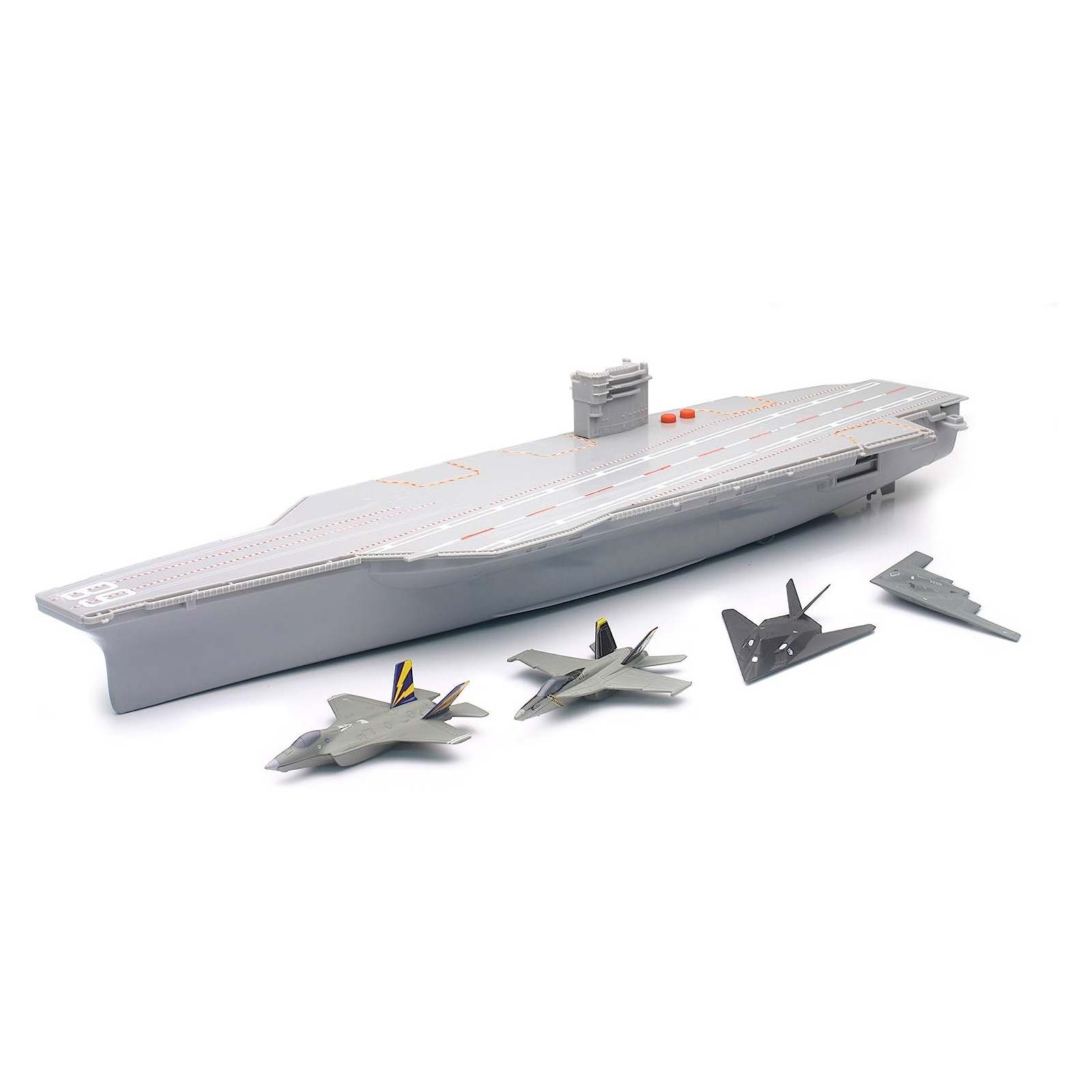 1:32 B/O WARSHIP WITH 4 MILITARY AIRCRAFT SET- OPEN TOUCH BOX-UNISEX