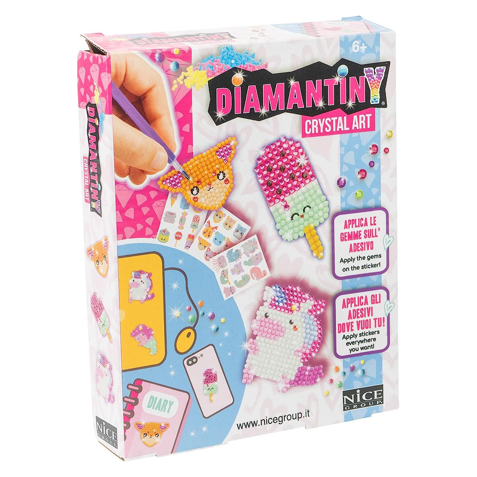 DIAMANTINY DECO STICKERS - NICE - CHILD - td-toys.it