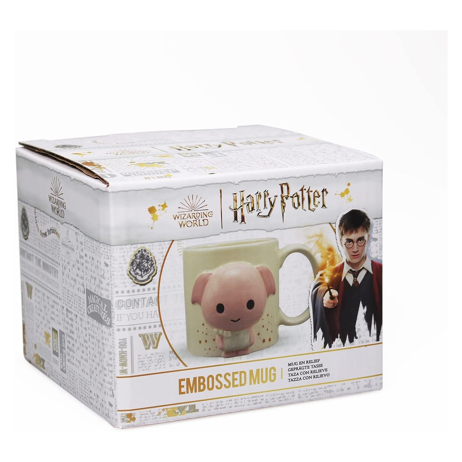 Mug Boxed Embossed (350ml) - Harry Potter Kawaii (Dobby) - HALF MOON BAY - TAZZE - td-toys.it