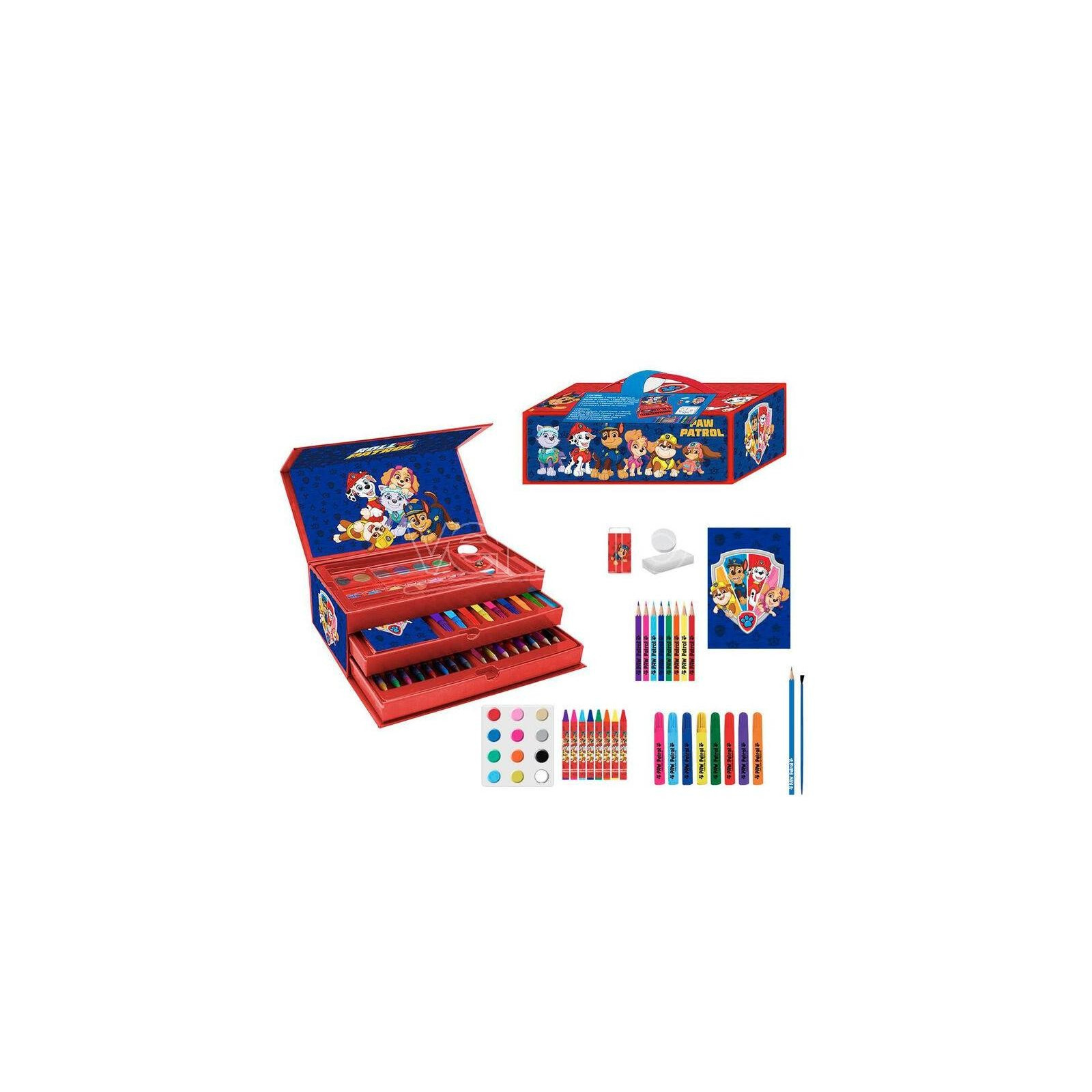 SET CARTOLERIA DA COLORARE MALETÍN PAWPATROL - CERDÁ - CREATIVE - td-toys.it