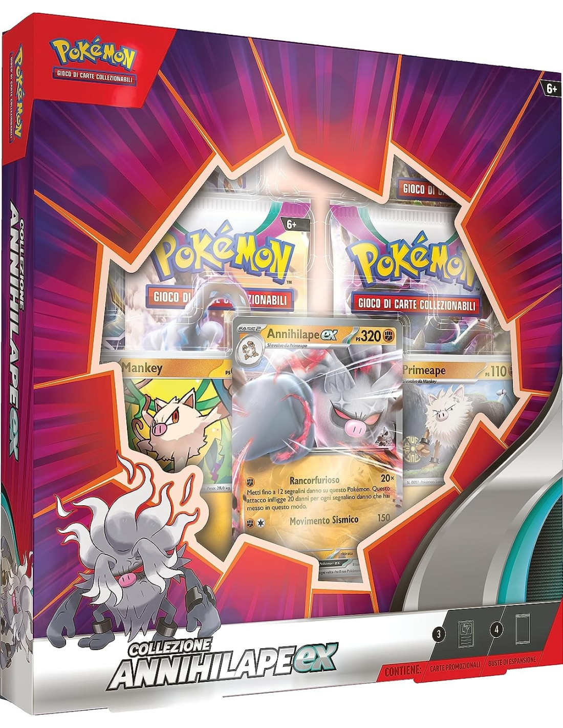 Pokemon Collezione Annihilape EX (IT) - THE POKEMON COMPANY INTERNATIONAL - BOARD GAMES' - td-toys.it