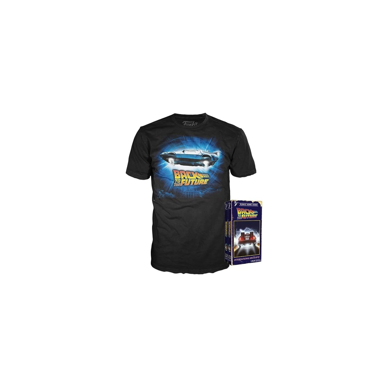 BACK TO THE FUTURE - T-SHIRT POP TEE -DELOREAN (T-SHIRT L) - FUNKO POP! - T SHIRT - td-toys.it