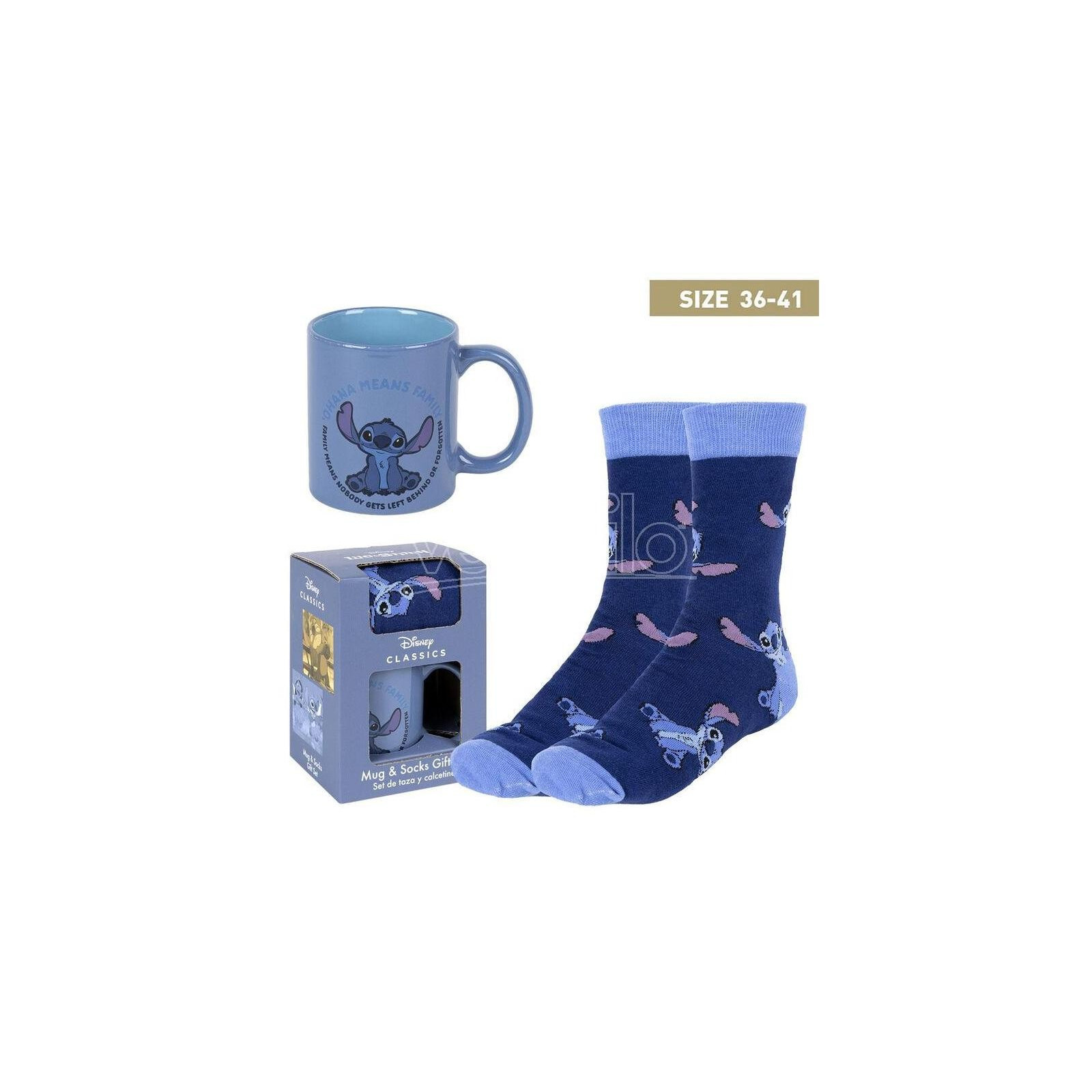 STITCH - SET Tazza + Calzini - CERDÁ - SOCKS - td-toys.it