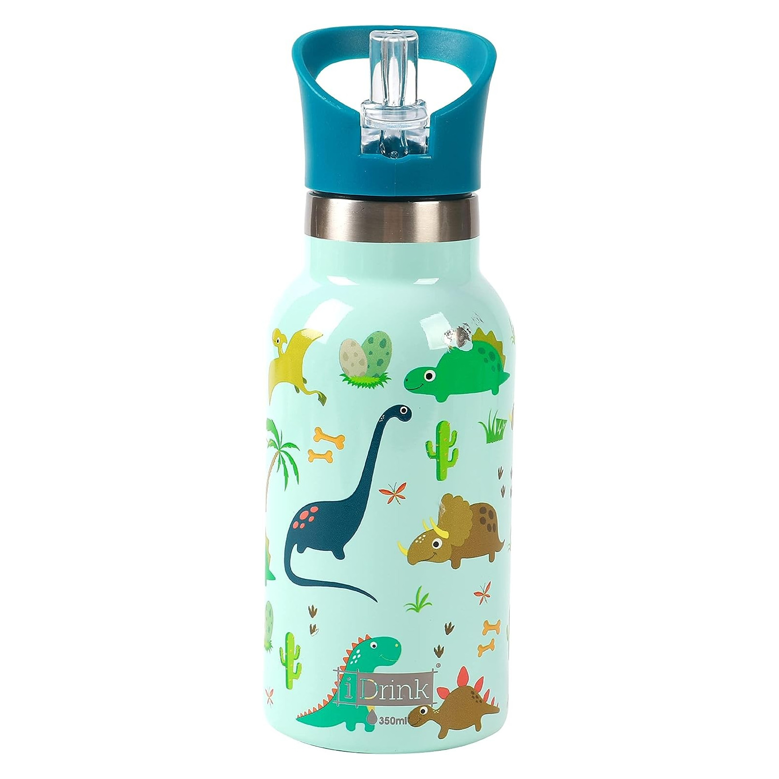 BOTTIGLIA TERMICA KIDS 350 ML DINO - I-TOTAL - BOTTLES - td-toys.it