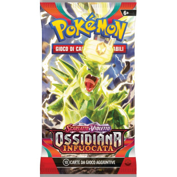 Busta Singola - Pokemon Scarlatto e Violetto Ossidiana Infuocata - THE POKEMON COMPANY INTERNATIONAL - BOARD GAMES' - td-toys.it