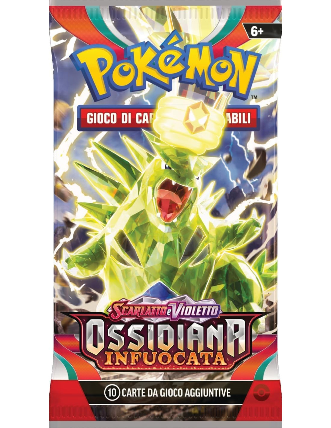 Busta Singola - Pokemon Scarlatto e Violetto Ossidiana Infuocata - THE POKEMON COMPANY INTERNATIONAL - BOARD GAMES' - td-toys.it