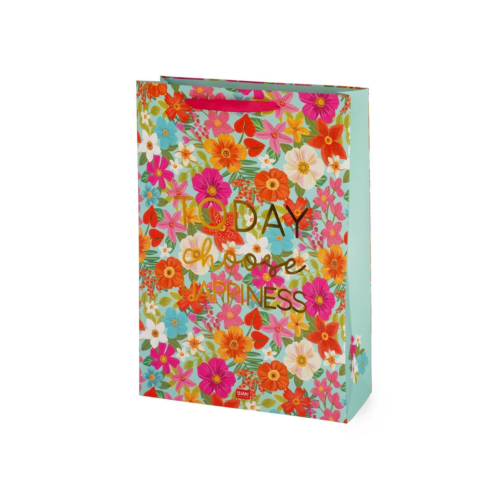 SACCHETTO REGALO - GIFT BAG - X-LARGE - FLOWERS - LEGAMI MILANO - LEGAMI MILANO - td-toys.it