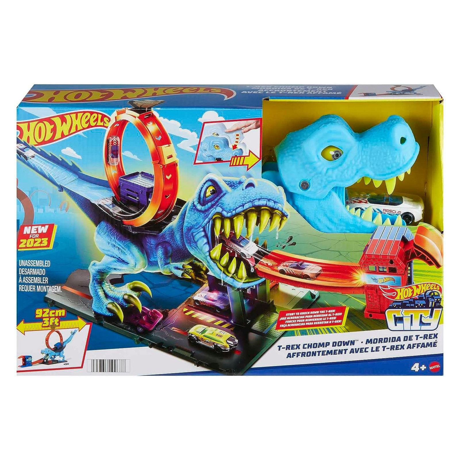 HOT WHEELS CITY SFRECCIA SU T-REX HKX42 - MATTEL - CHILD - td-toys.it