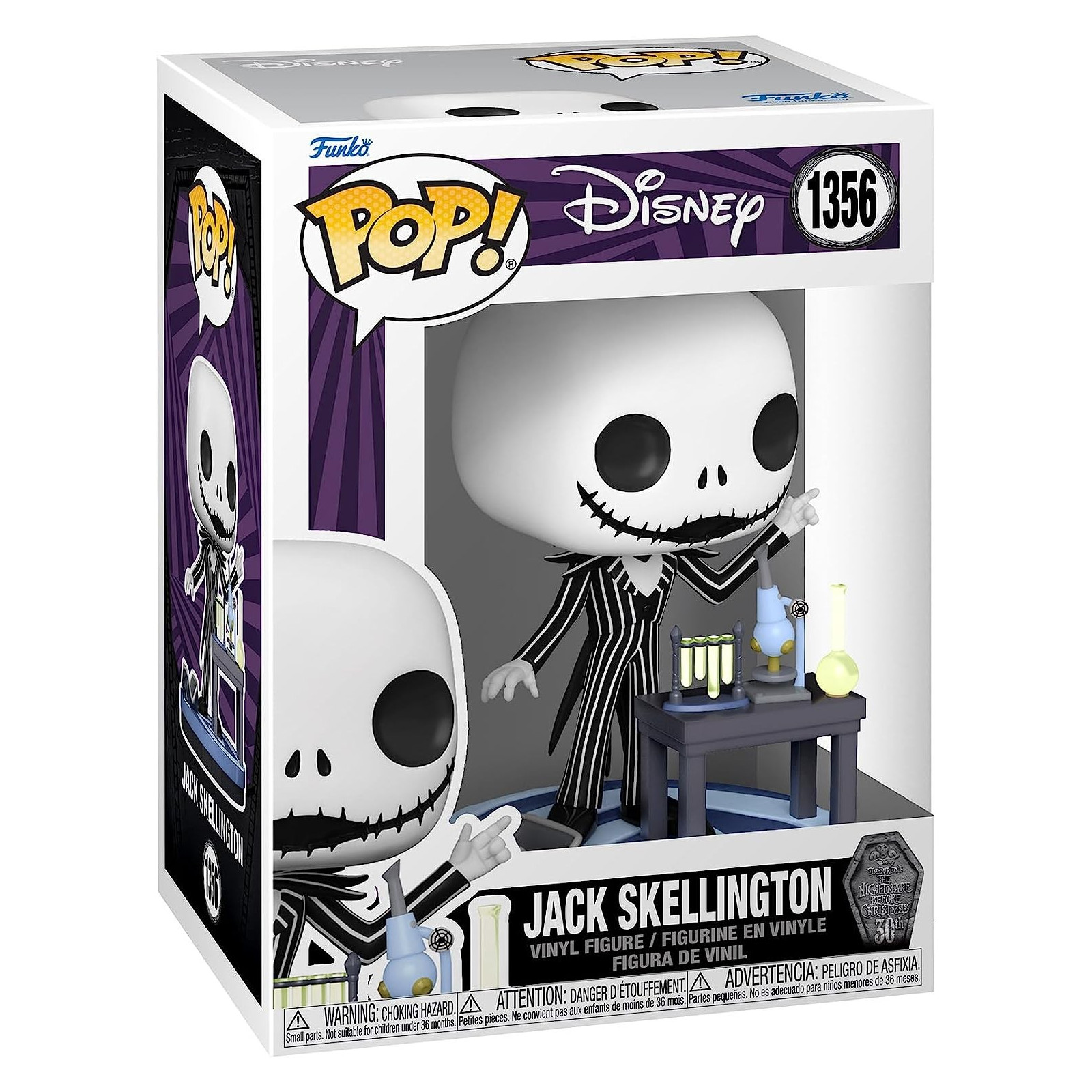 DISNEY - NIGHTMARE BEFORE CHRISTMAS: 30THANNIVERSARY - POP FUNKO VINYL FIGURE 1356JACK (LAB) 9CM - FUNKO POP! - FUNKO POP! - ...