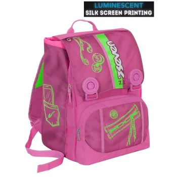 Zaino SEVEN Sdoppiabile COLORFUL GIRL - Rosa Verde-ZAINO SCUOLA - ASILO