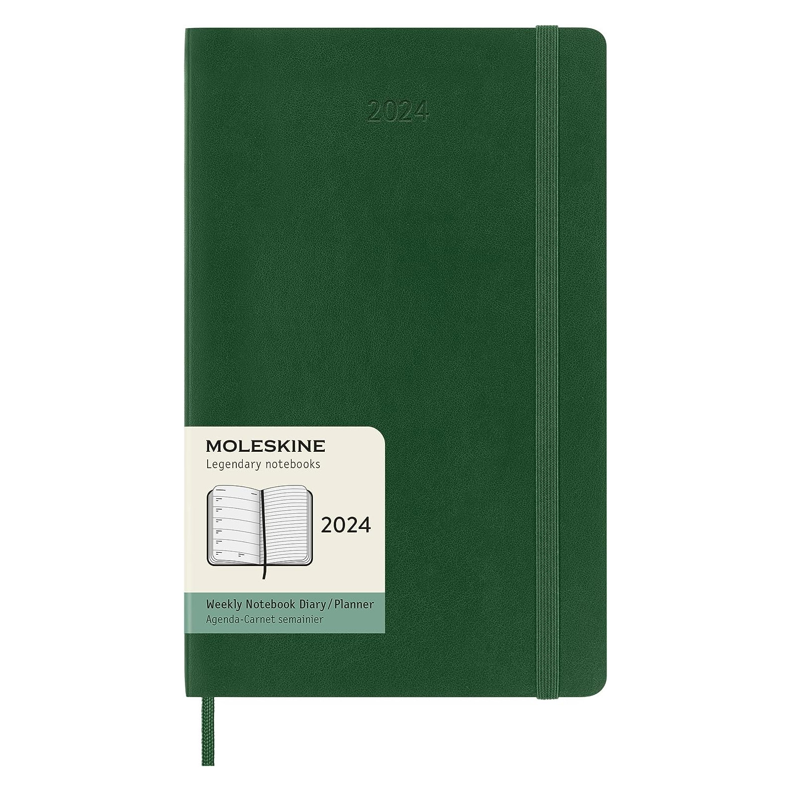 AG.12M SETT. LG C.MORB. VERDE MIRTOMOLESKINE 2024 - MOLESKINE - DIARI/AGENDE - td-toys.it