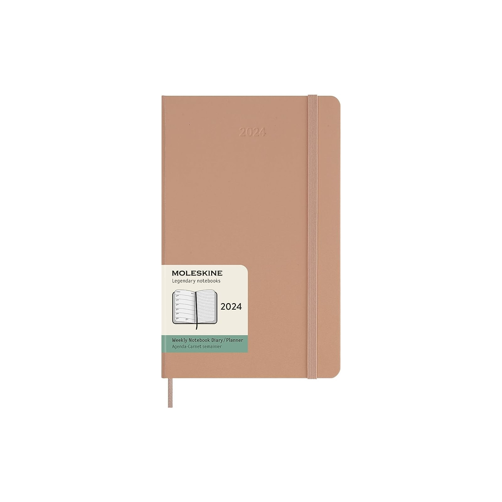 AG.12M SETT. LG C.RIG. SABBIA MOLESKINE 2024 - MOLESKINE - DIARI/AGENDE - td-toys.it