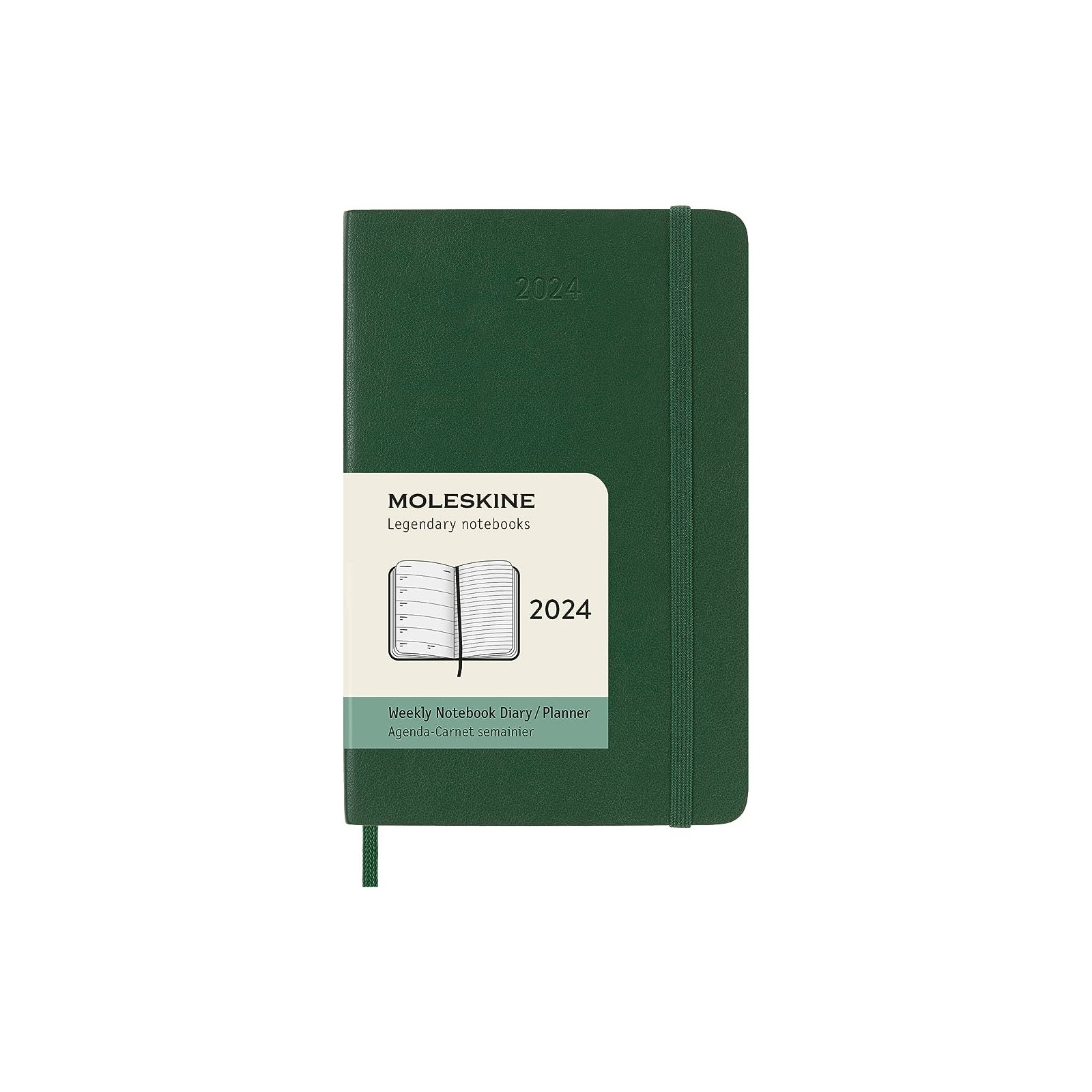 AG.12M SETT. PK C.MORB. VERDE MIRTOMOLESKINE 2024 - MOLESKINE - DIARI/AGENDE - td-toys.it