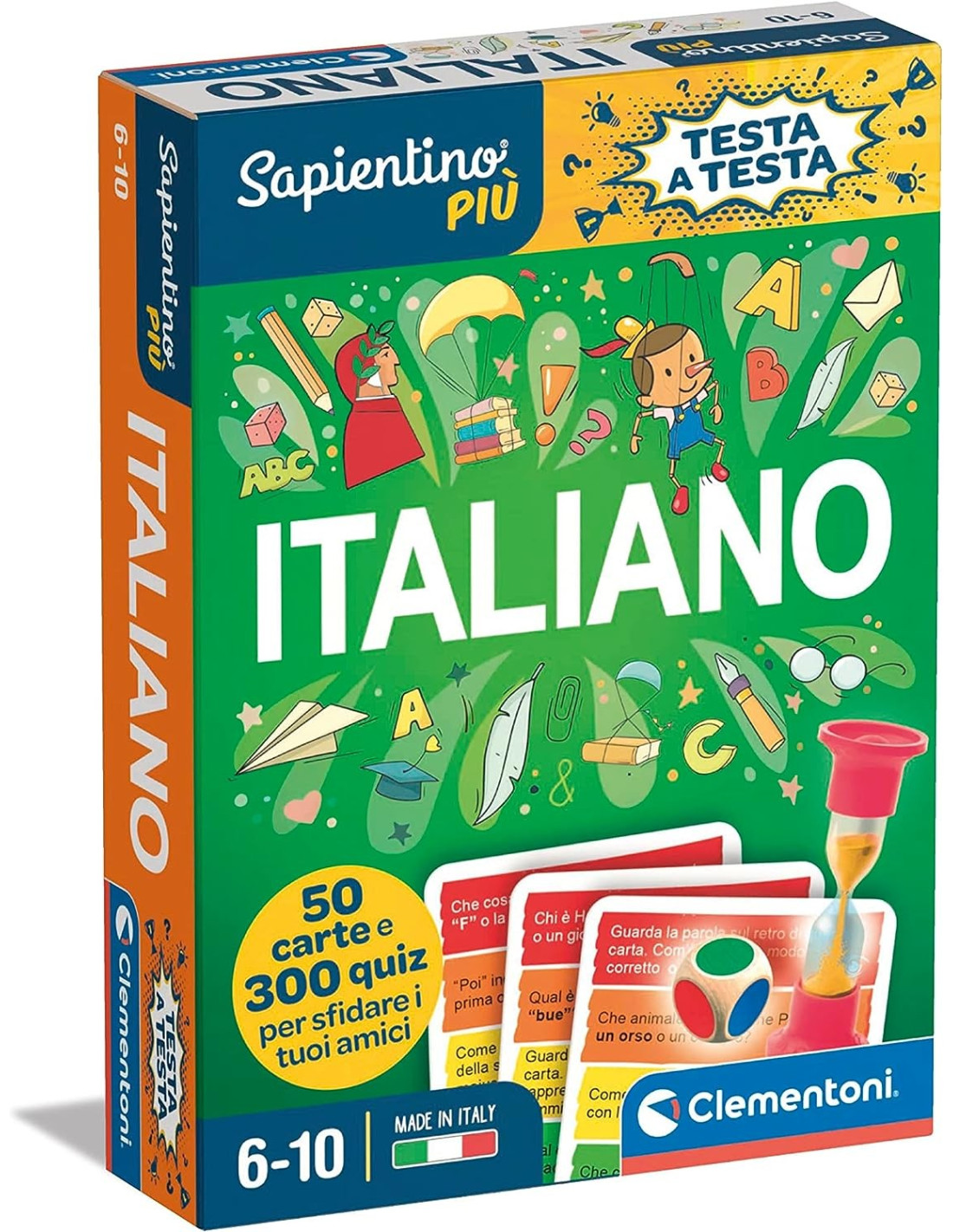 SAPIENTINO PIU - CARTE ITALIANO - Clementoni - GIOCHI DI SOCIETA' - td-toys.it