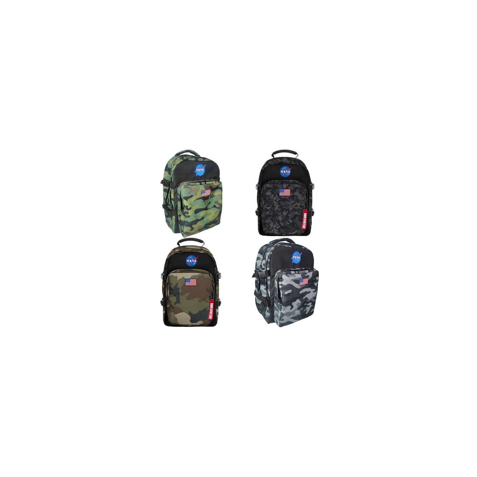 NASA Zaino Ovetto Triplo Originale Colore Camouflage - - BACKPACKS - td-toys.it