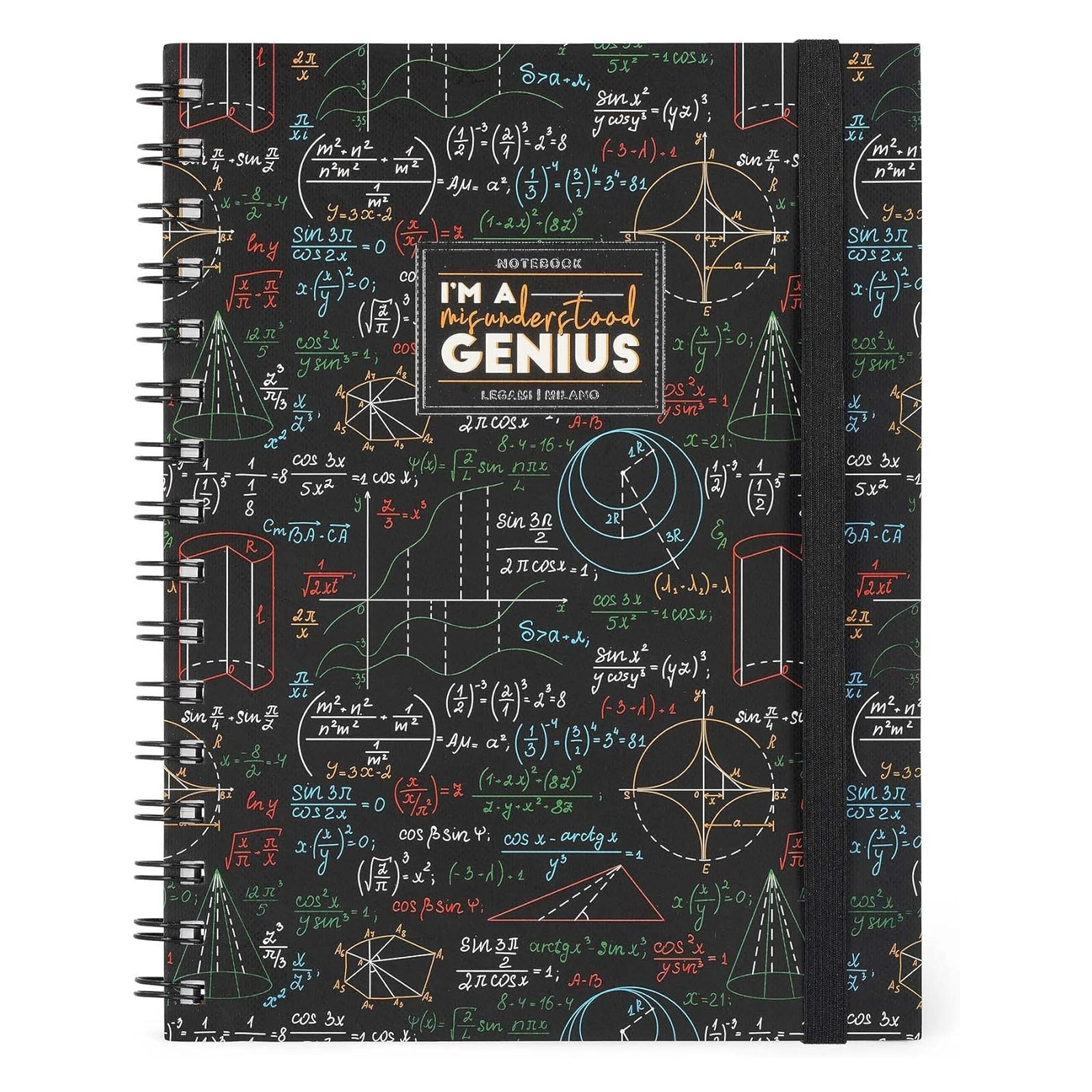 QUADERNO SPIRALATO - LARGE SPIRAL NOTEBOOK - GENIUS-LEGAMI MILANO