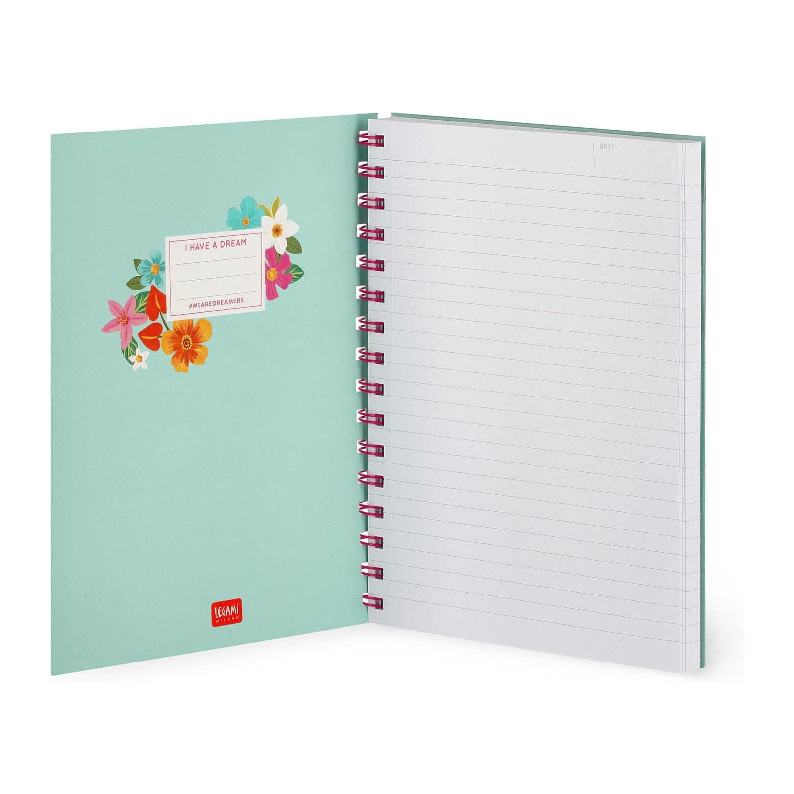 QUADERNO SPIRALATO - LARGE SPIRAL NOTEBOOK - FLOWERS - LEGAMI MILANO - LEGAMI MILANO - td-toys.it