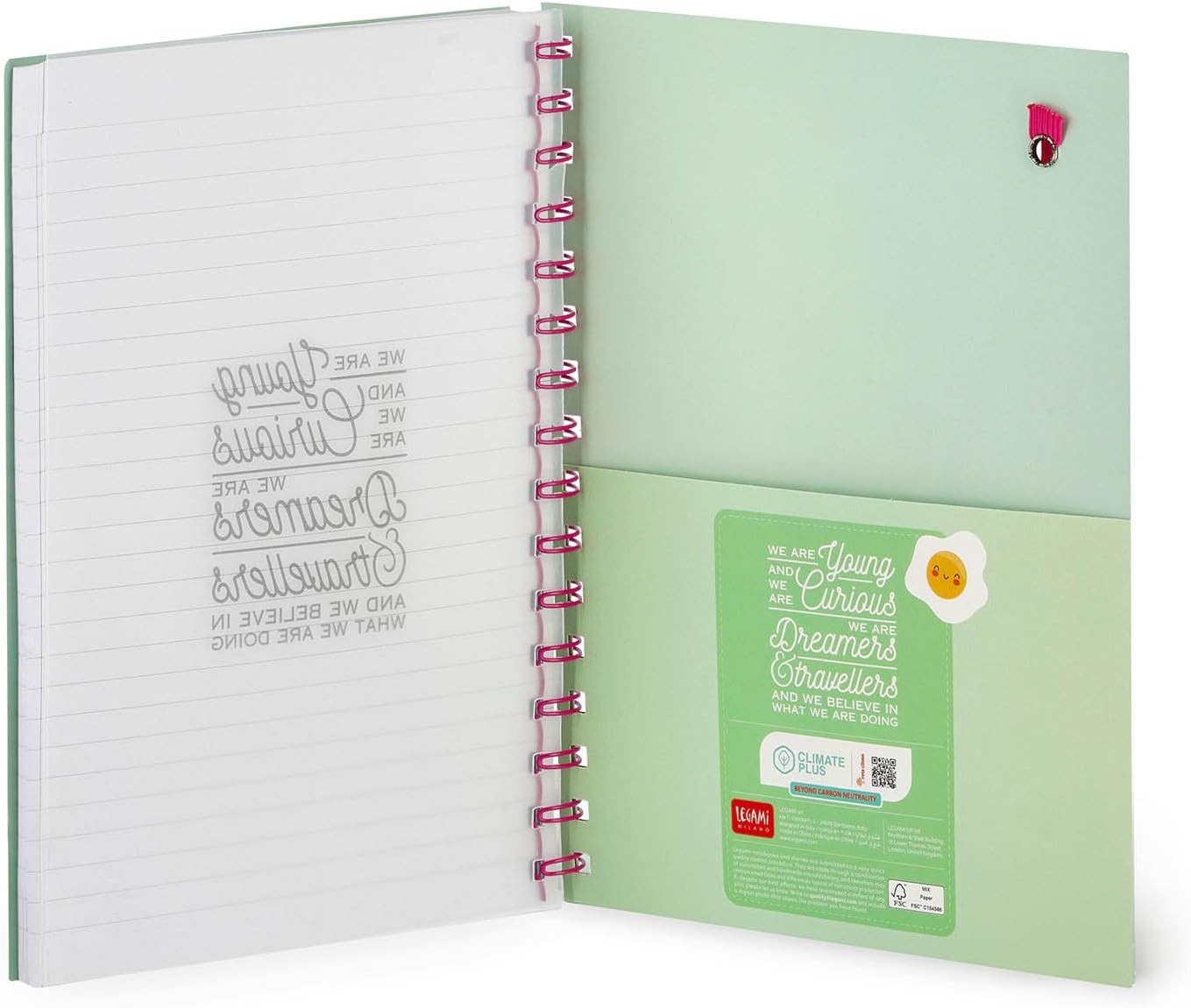 NOTEBOOK CON SPIRALE A5 LARGE LEGAMI TRAVEL : : Cancelleria e  prodotti per ufficio