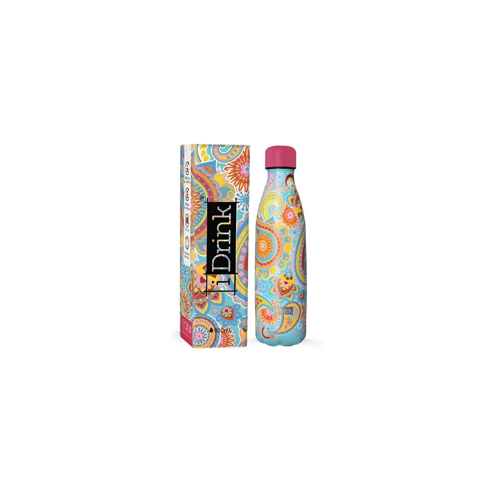 BOTTIGLIA TERMICA 500 ML PAISLEY-BORRACCE