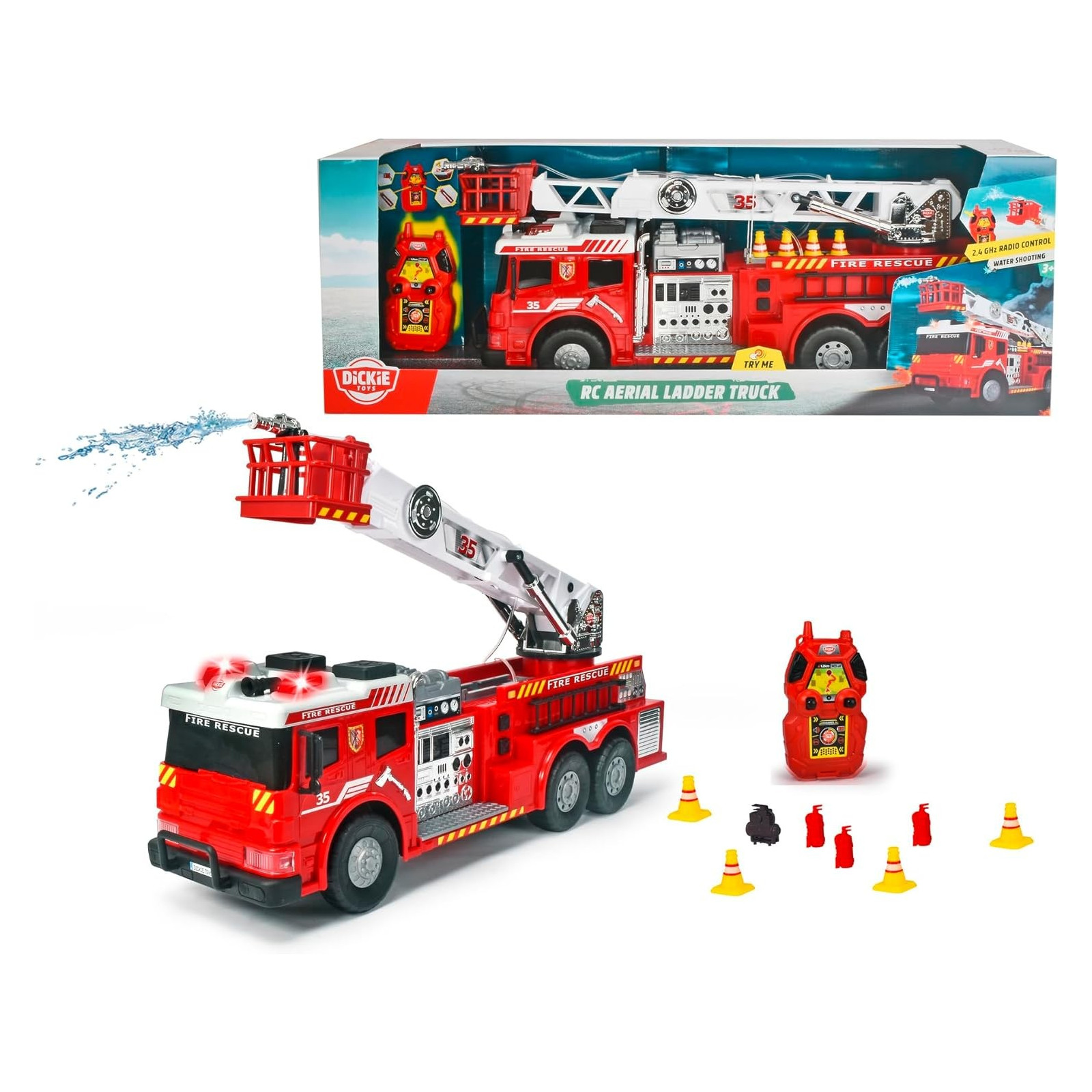 RC Fire Rescue cm.62, L&S, partimobili - DICKIE TOYS - RADIOCOMANDI - td-toys.it