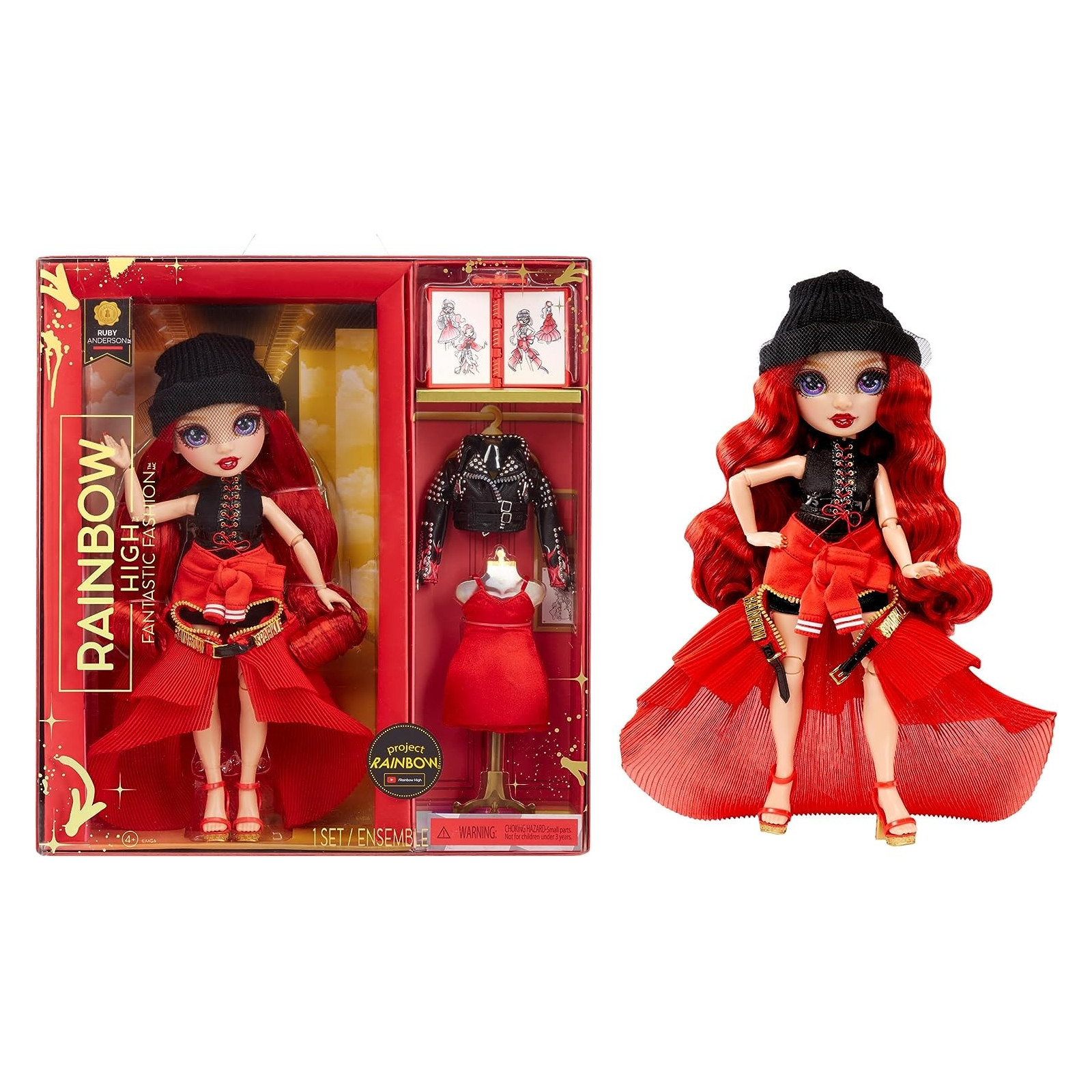 RAINBOW HIGH FANTASTIC FASH.RED 587323 - MGA - BAMBINA - td-toys.it