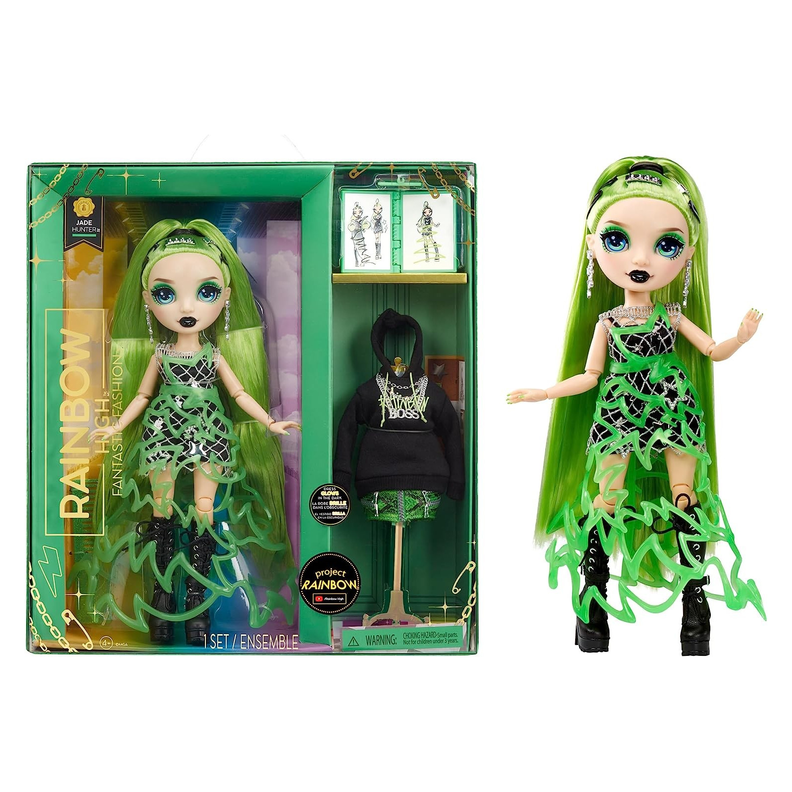 RAINBOW HIGH FANTASTIC FASH.GREEN 587361 - MGA - BAMBINA - td-toys.it