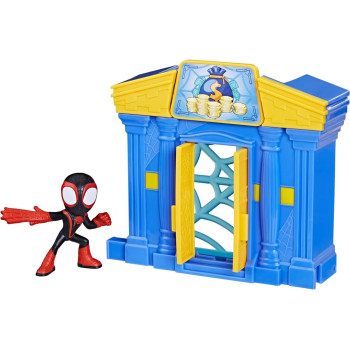 Hasbro Spidey e i Suoi Fantastici Amici Playset Banca Miles Morales-GIOCATTOLI PER BAMBINO