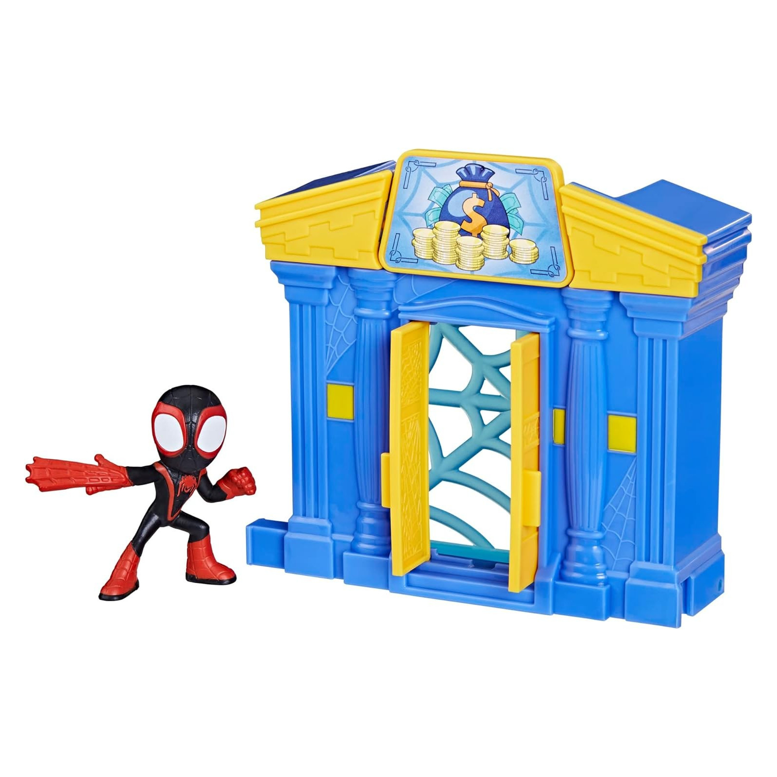 Hasbro Spidey e i Suoi Fantastici Amici Playset Banca Miles Morales-BAMBINO