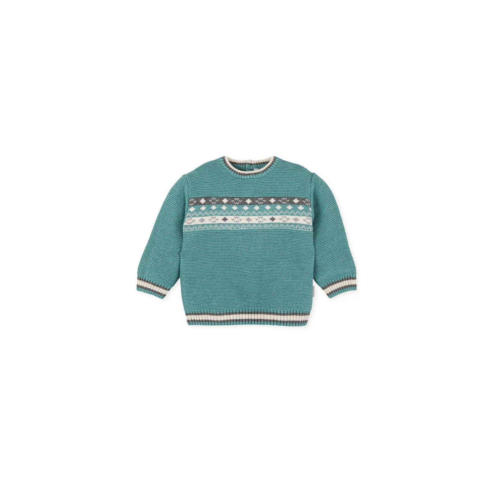 PULLOVER VERDE "MARE" 4.A - TUTTO PICCOLO - SWEATERS - td-toys.it