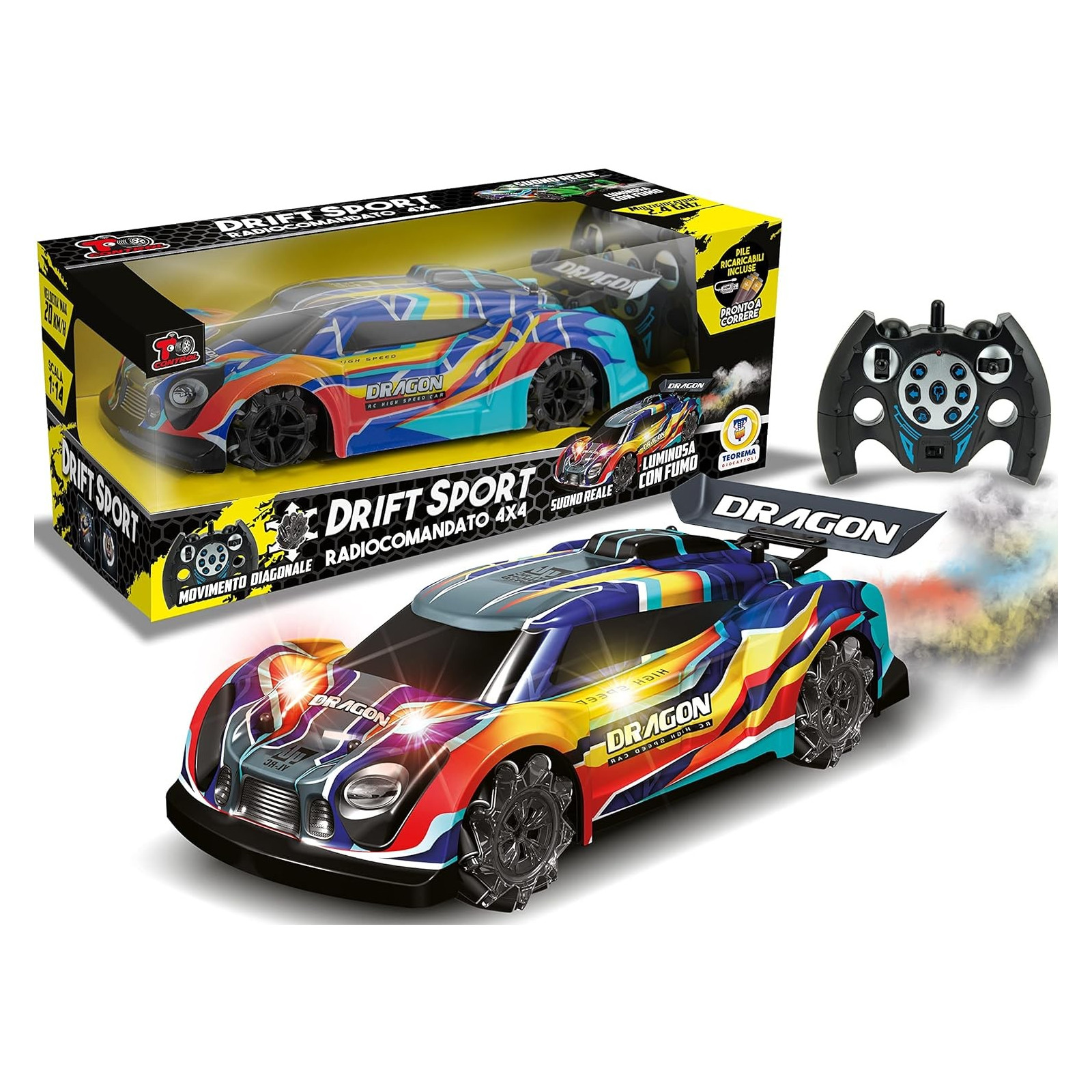 T CONTROL - RADIOC. DRIFT SPORT2.4GHZ SCALA 1:14 - TEOREMA - RADIOCOMANDI - td-toys.it