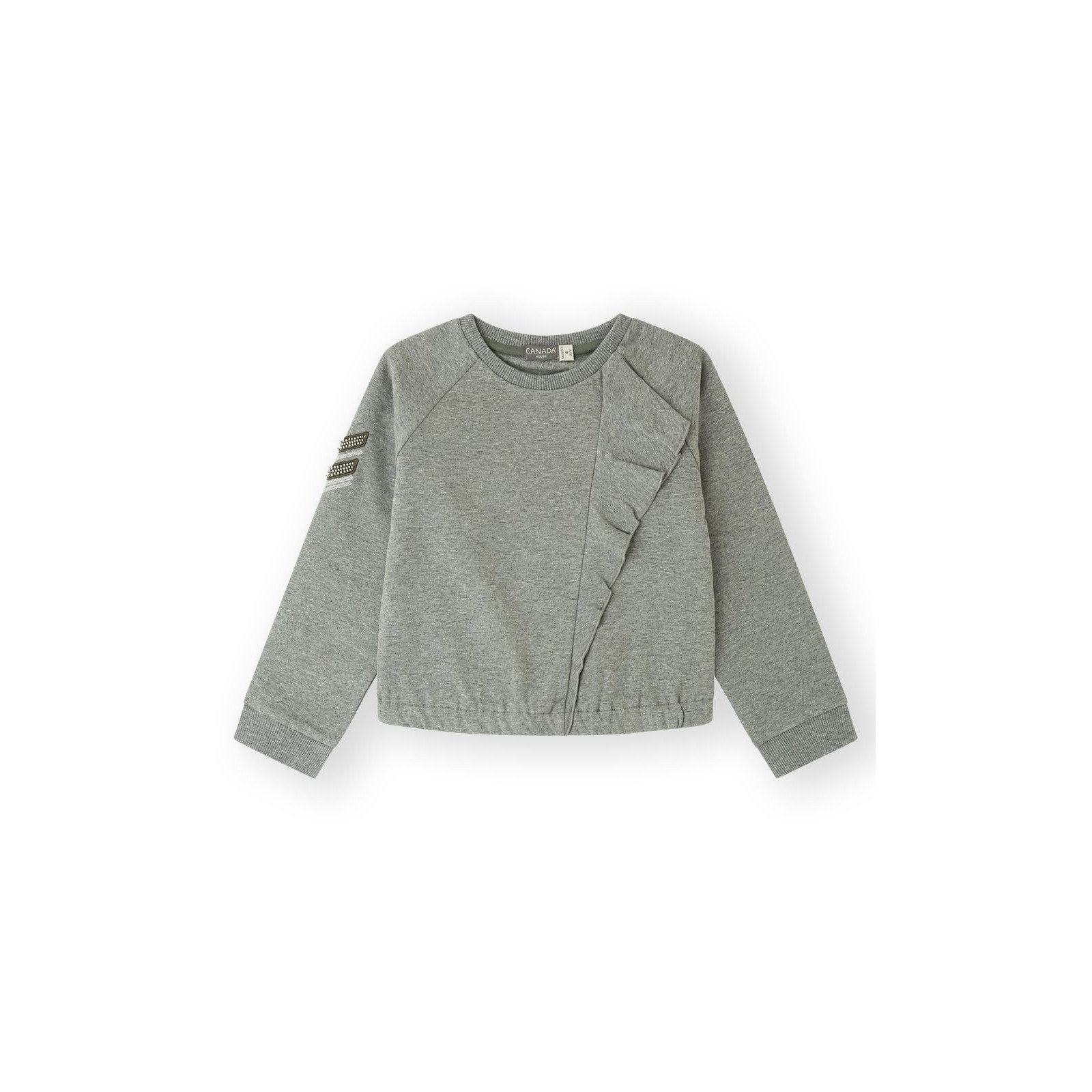 SUDADERA RUFFLE - GRIS OSCUR - 12Y - 1 - CANADA HOUSE - FELPA - td-toys.it