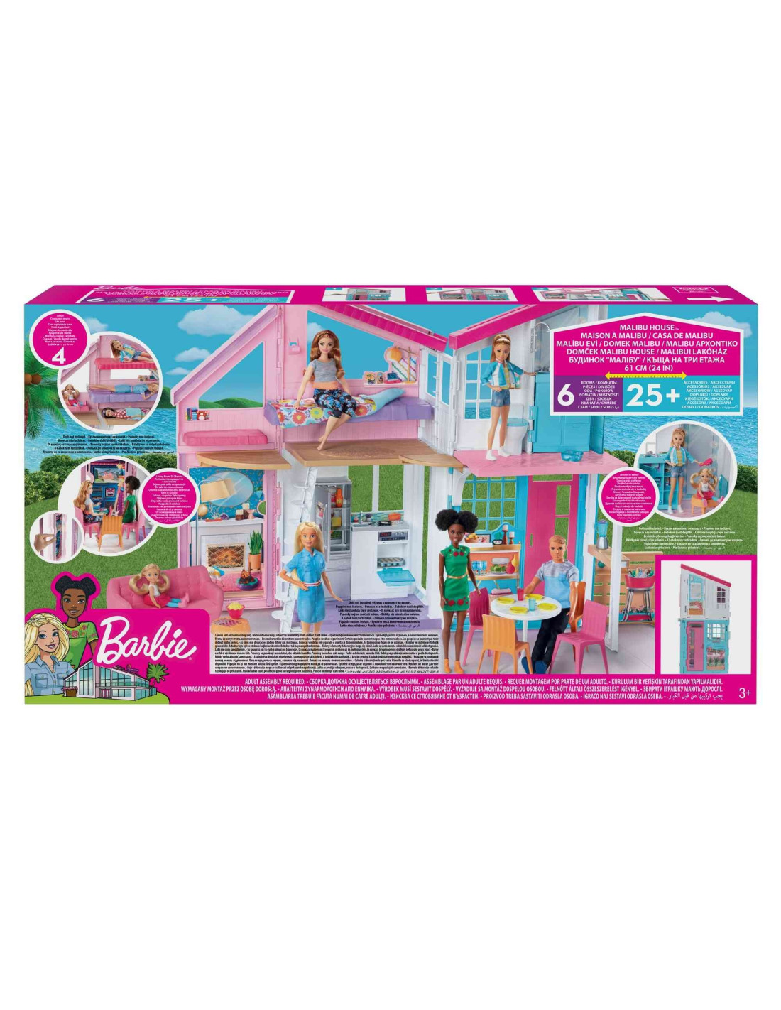 BARBIE NEW MALIBU HOUSE - MATTEL - CHILD - td-toys.it