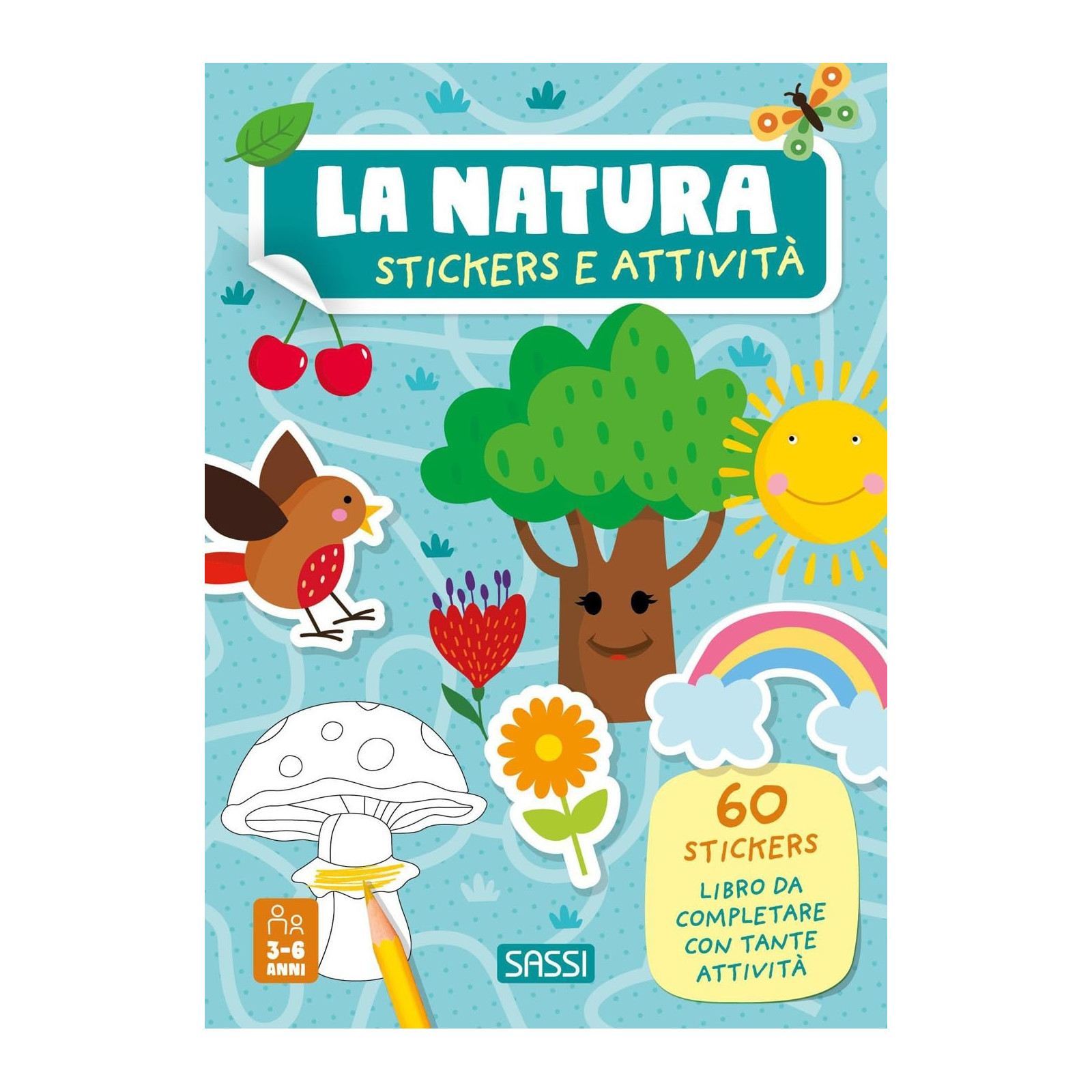 La natura - stickers e attività-SASSI EDITORE