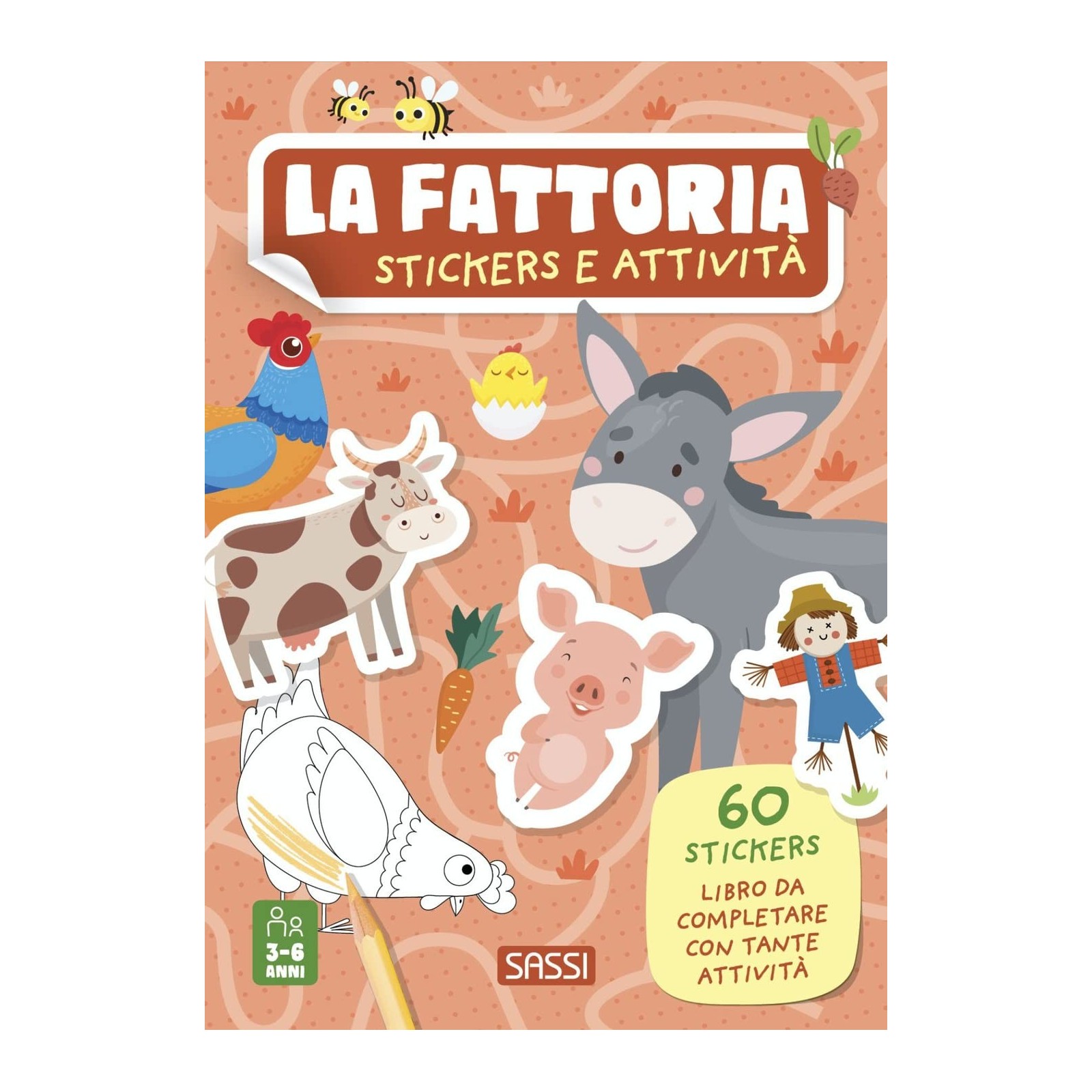 La fattoria - stickers e attività-SASSI EDITORE