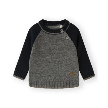 JERSEY BBROCHELLE - GRIS OSCUR - 24M - 1 - CANADA HOUSE - SWEATERS - td-toys.it