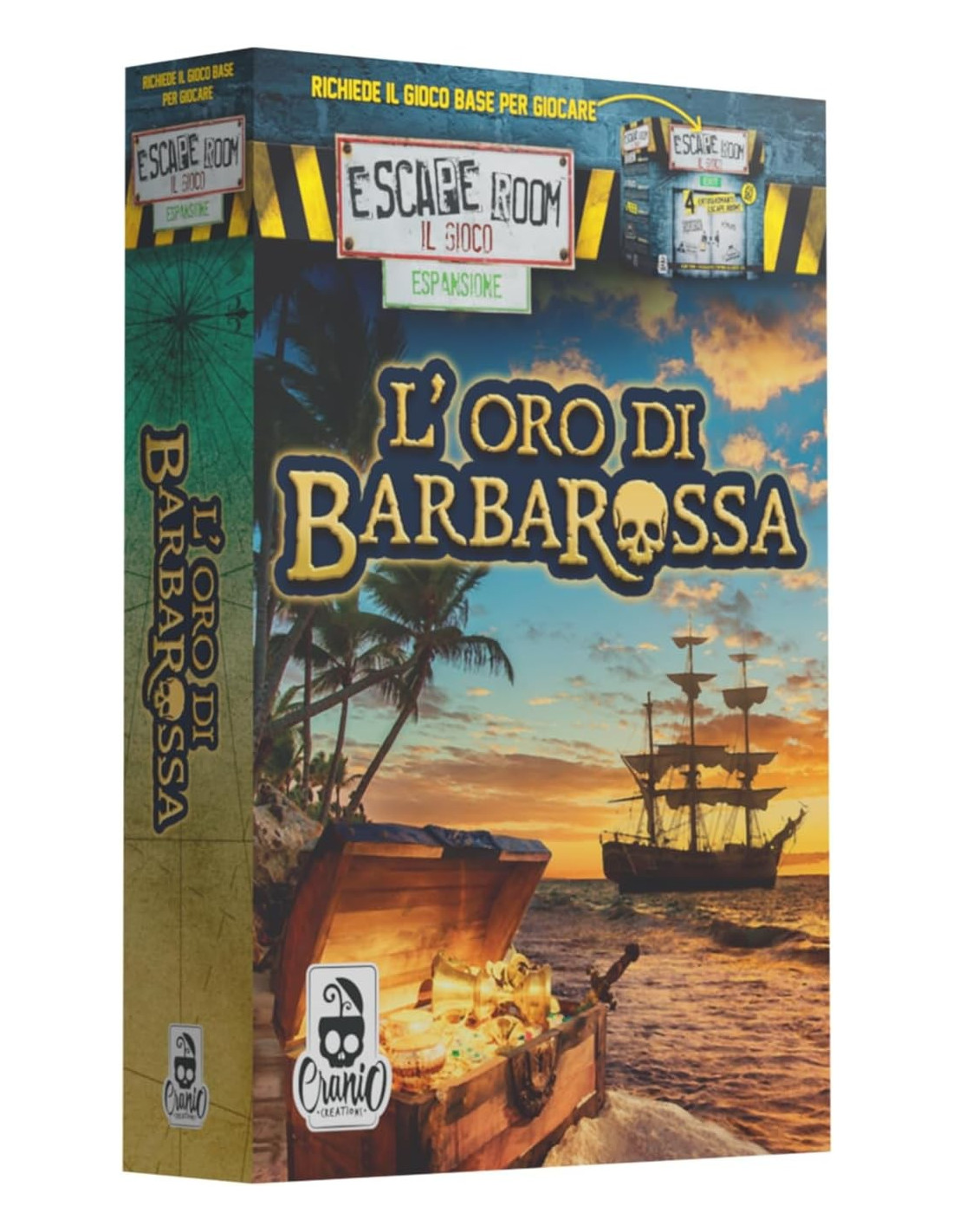 Escape Room – L’Oro di Barbarossa (Espansione) - Cranio Creation - BOARD GAMES' - td-toys.it