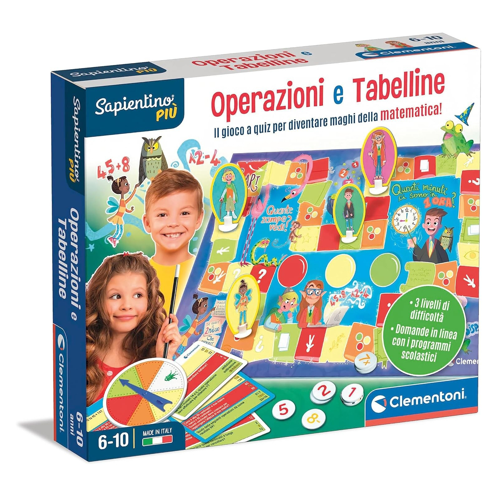 SAPIENTINO PIÙ - OPERAZIONI E TABELLINE - Clementoni - EARLY CHILDHOOD - td-toys.it