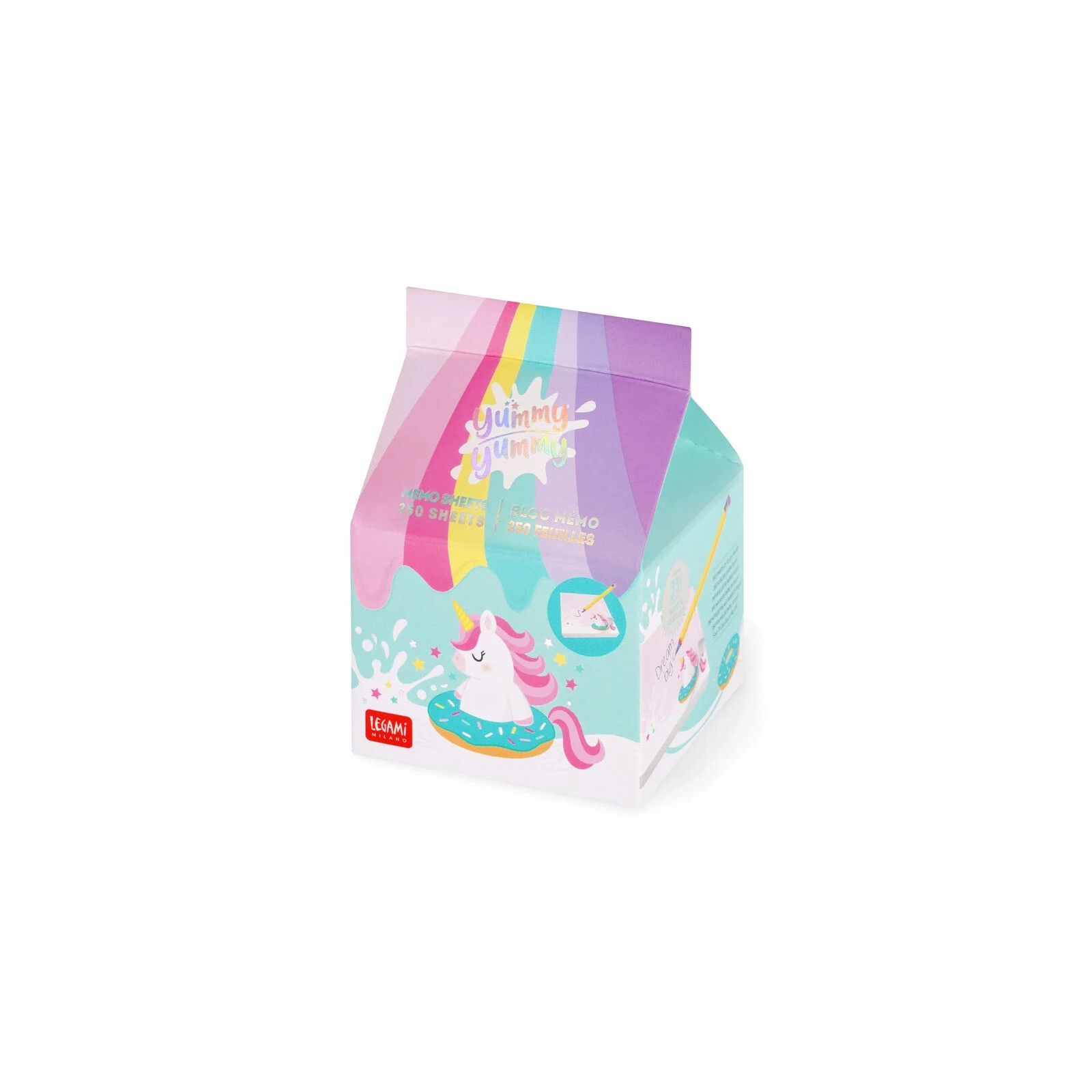 BLOCCHETTO MEMO - YUMMYYUMMY - MEMO PAD - UNICORN - LEGAMI MILANO - LEGAMI MILANO - td-toys.it