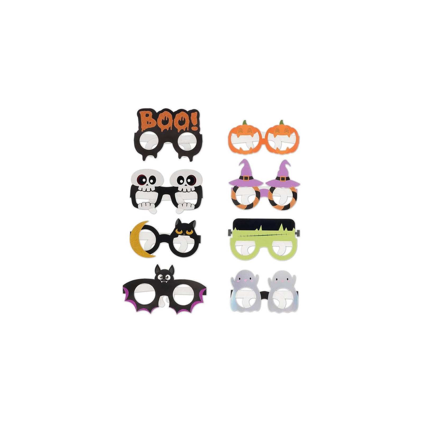 8 OCCHIALI DI CARTA HALLOWEEN -PARTY EYEGLASSES - LEGAMI MILANO - LEGAMI MILANO - td-toys.it