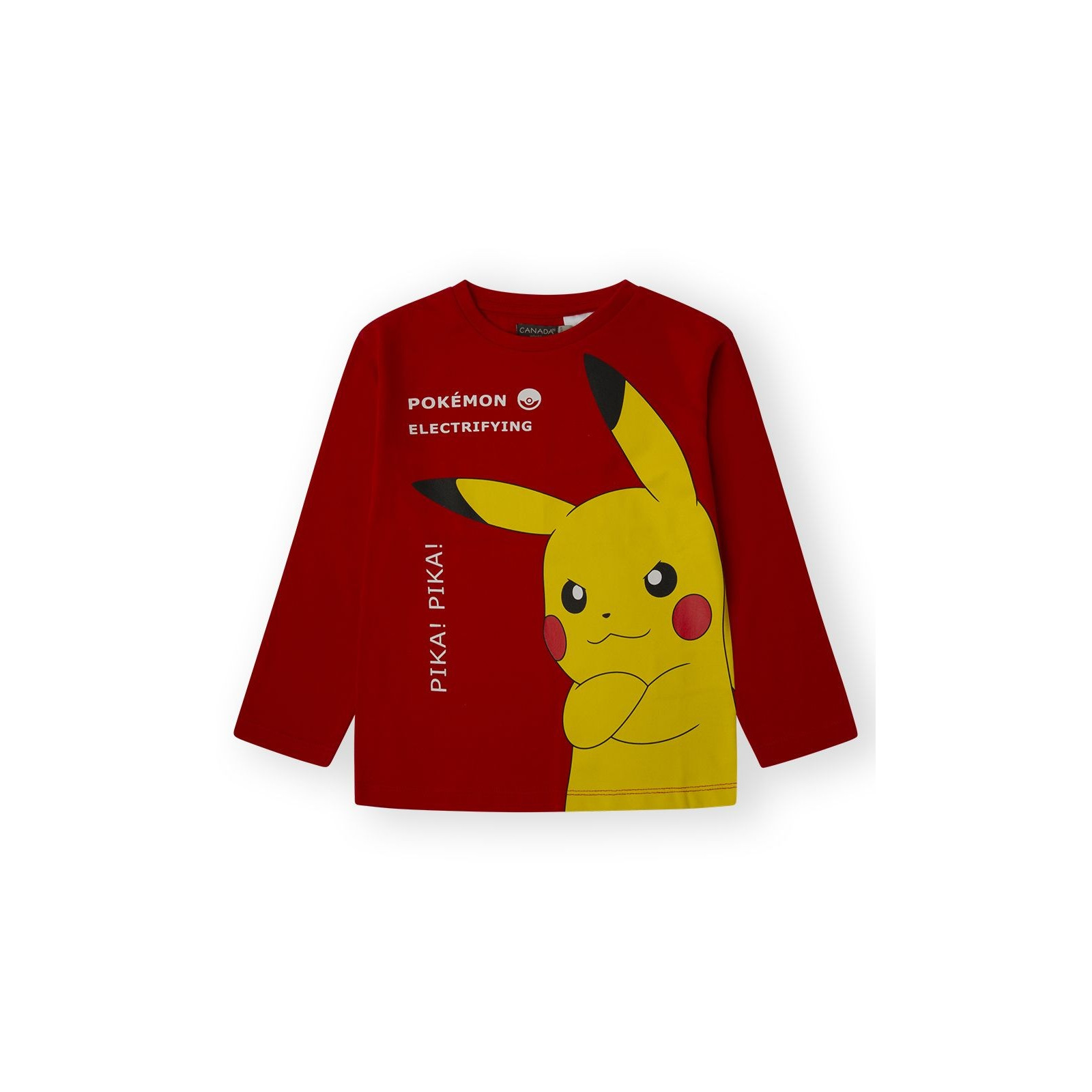 CAMISETA PIKAPIKA - ROJO - 8Y - 1 - CANADA HOUSE - T-SHIRT MANICA LUNGA - td-toys.it